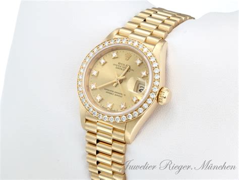 rolex damenuhr gold 20mm